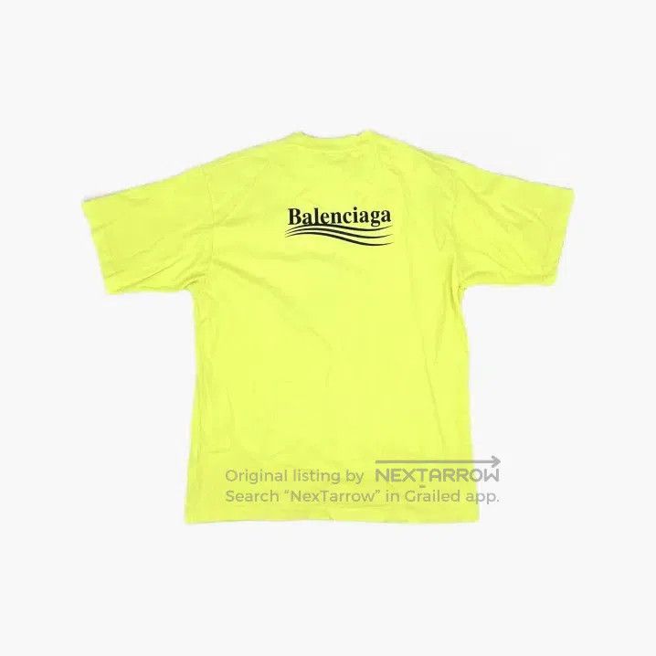 Balenciaga Balenciaga Logo Print Wave Short Sleeve T. Size US S / EU 44-46 / 1 - 1 Thumbnail