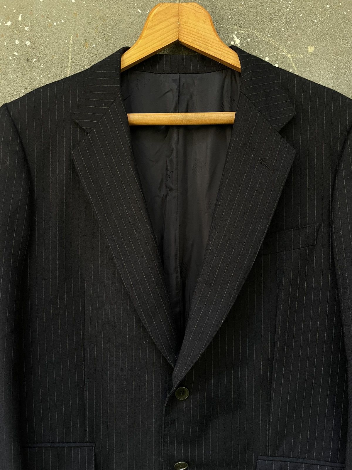 Lanvin Vintage 80’s Lanvin Wool Lana Vergine Blazer RARE Size 50R - 4 Thumbnail