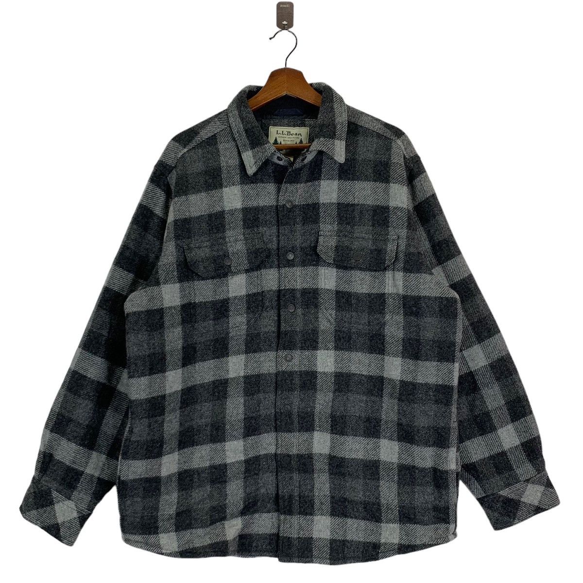 L.L. Bean × Vintage Vintage LL Bean Outdoor Tartan Wool Jacket Size US L / EU 52-54 / 3 - 1 Thumbnail