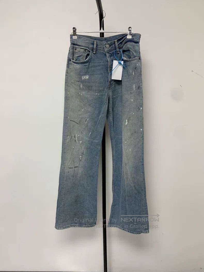 Acne Studios Acne Studios Painted Wide Leg Mid-Rise Loose Fit Jeans Size US 28 / EU 44 - 1 Thumbnail