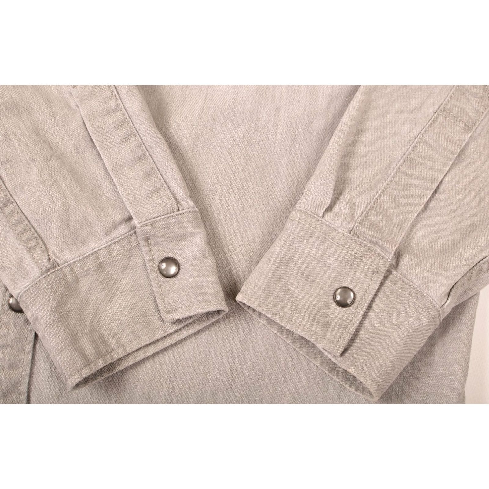 Allsaints AllSaints Pirnmill LS Shirt Denim Button-Up Corduroy Collar M Gray Mens Shirt Size US M / EU 48-50 / 2 - 5 Thumbnail