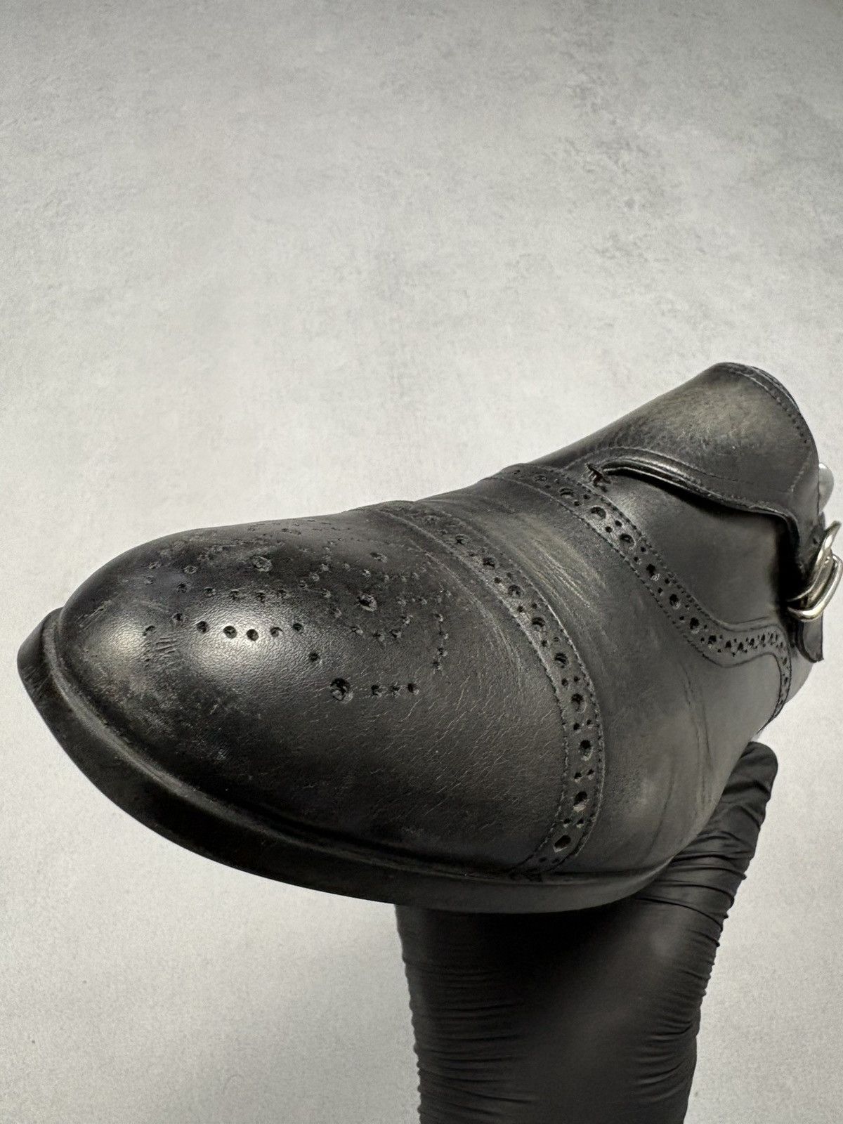 Bally Bally Lanor Leather Monk Strap Shoes Brogue Cap Toe EU 41 Size US 8 / EU 41 - 21 Thumbnail