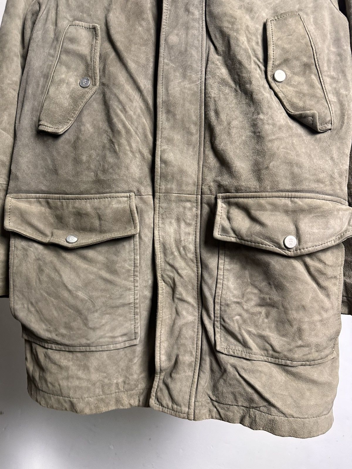 Eleventy Eleventy Suede Hooded Parka Jacket Size US M / EU 48-50 / 2 - 3 Thumbnail