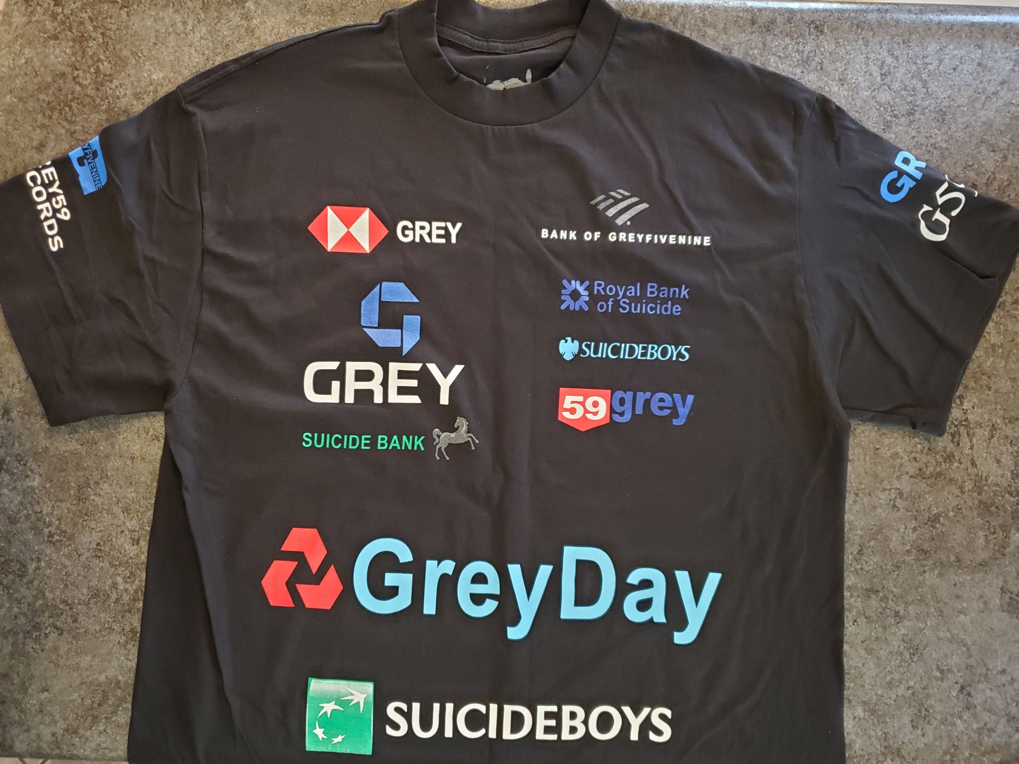 G59 Records Suicideboys Bank of Grey T shirt / Grey Day 2024 NEW Size US L / EU 52-54 / 3 - 2 Thumbnail