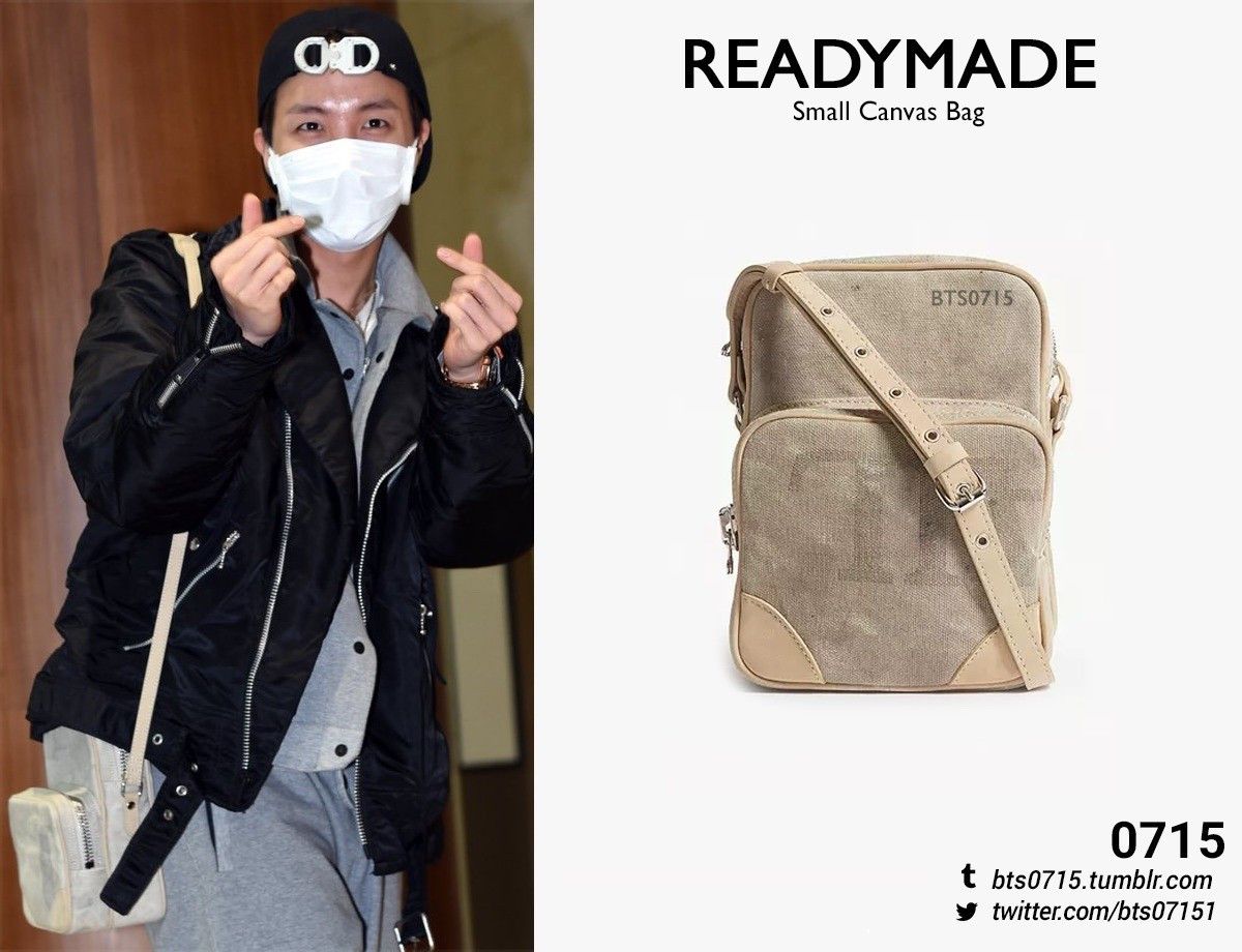 image of Readymade Small Shoulder Bag in Beige, Men's