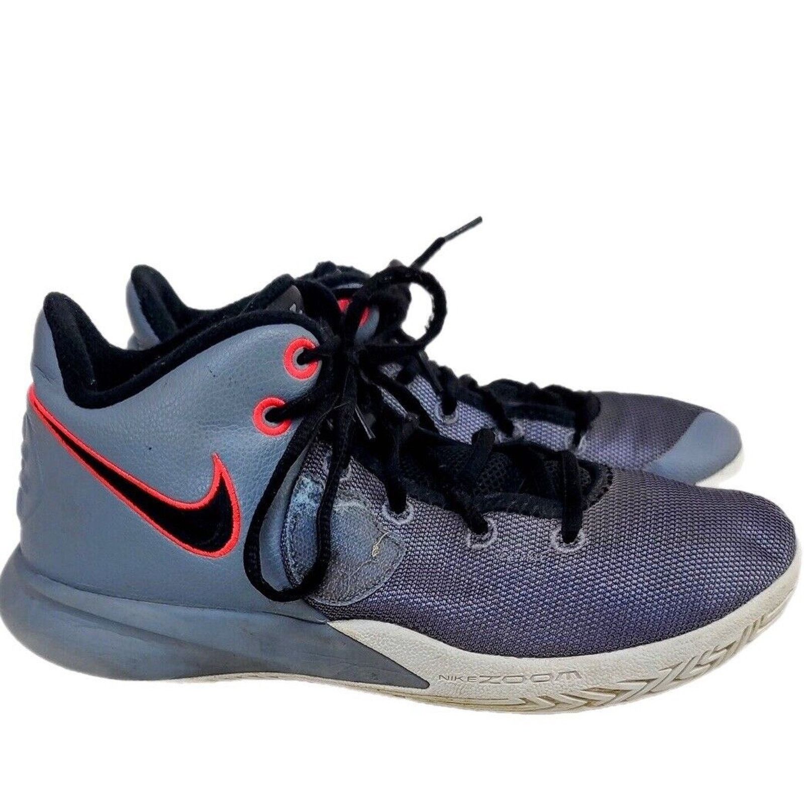 Nike Nike Men’s Kyrie Flytrap III, Grey/Black-Bright Crimson,11.5 Size US 11.5 / EU 44-45 - 4 Thumbnail