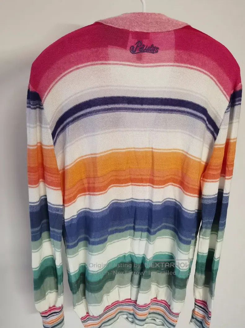 Loewe Loewe Rainbow striped linen cardigan Size M / US 6-8 / IT 42-44 - 2 Thumbnail