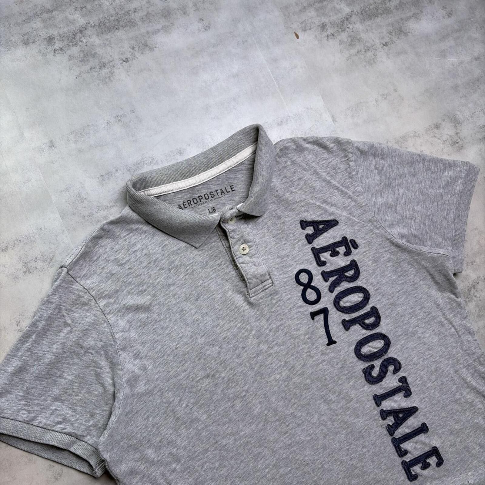 Aeropostale Y2K Aeropostale Grunge Surf Distressed Skater Polo Shirt Size US L / EU 52-54 / 3 - 4 Thumbnail