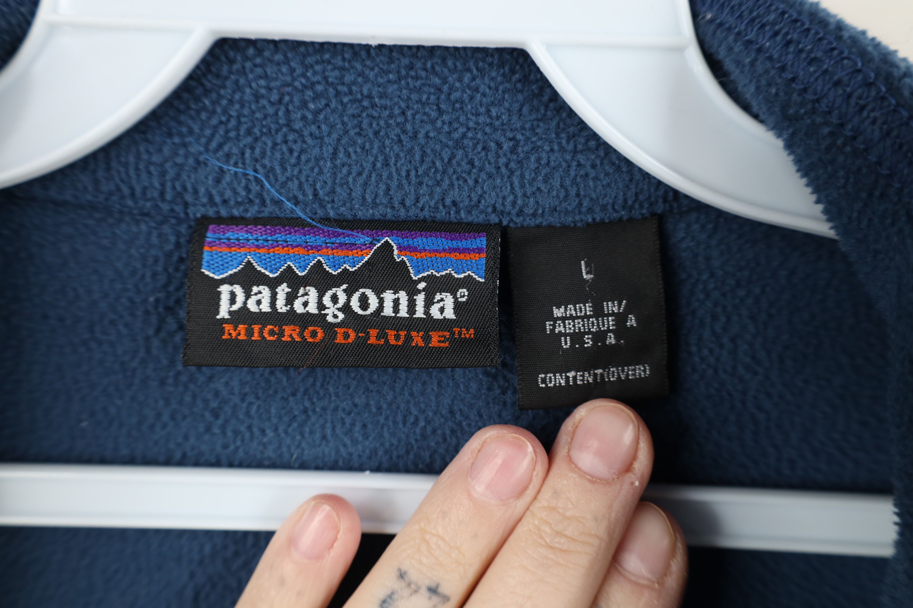 Patagonia Vintage 90s Patagonia Micro D-Luxe Half Zip Fleece Sweater Size US L / EU 52-54 / 3 - 9 Thumbnail