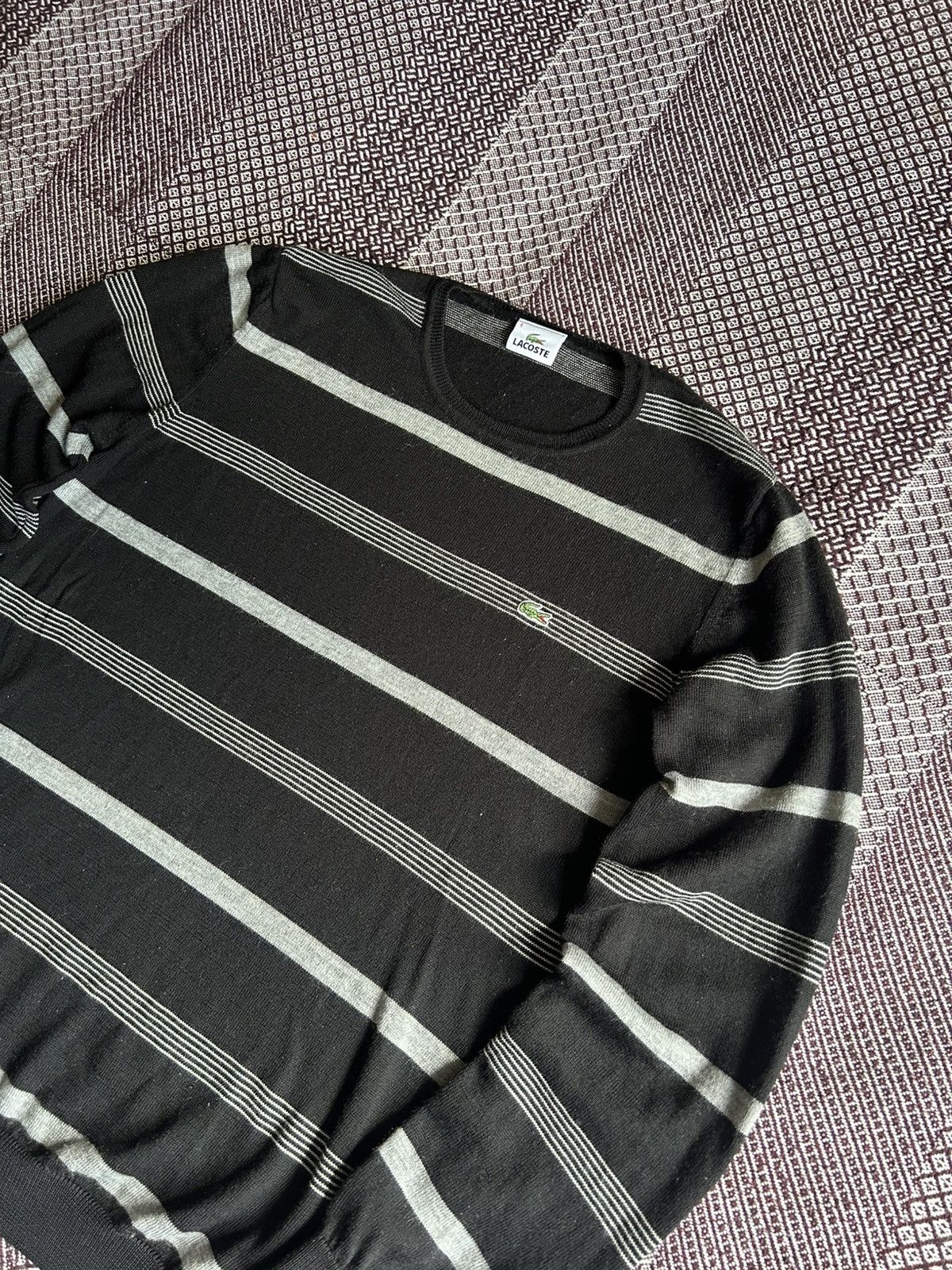 Vintage Lacoste Multicolour Sweater Striped Size 4 Streetwear Style Size US M / EU 48-50 / 2 - 4 Thumbnail