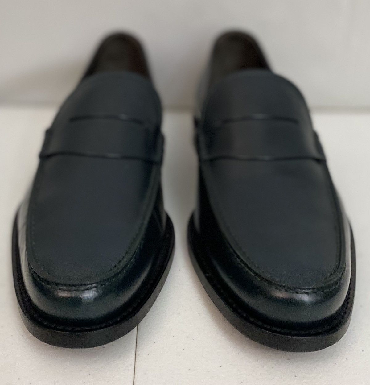 Tod's Tod’s 🇮🇹 Dark Green Polished Penny Loafer Rare Colorway New Size US 9.5 / EU 42-43 - 4 Thumbnail