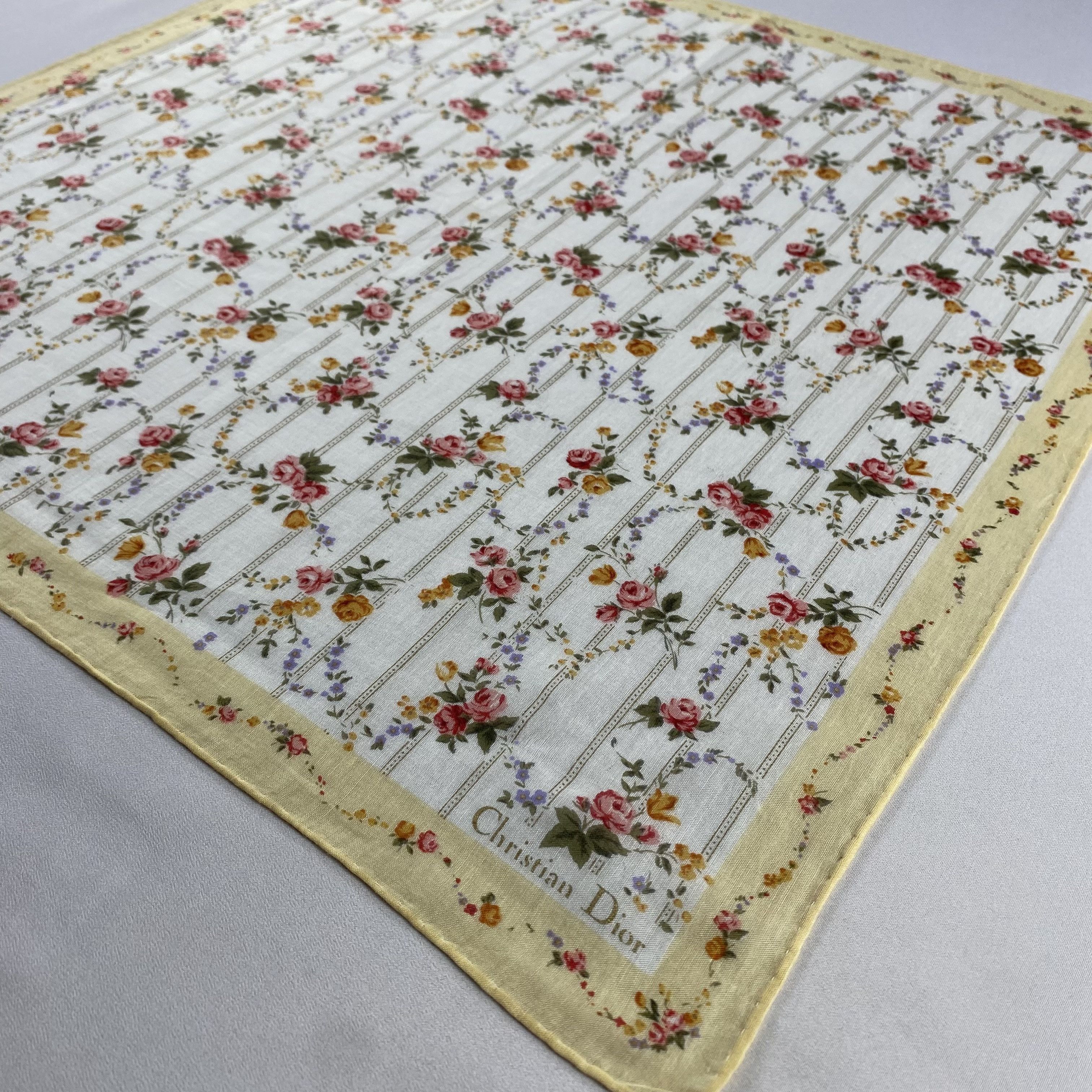 Vintage Christian Dior Monsieur Handkerchief / Neckerchief-P1055 Size ONE SIZE - 2 Thumbnail
