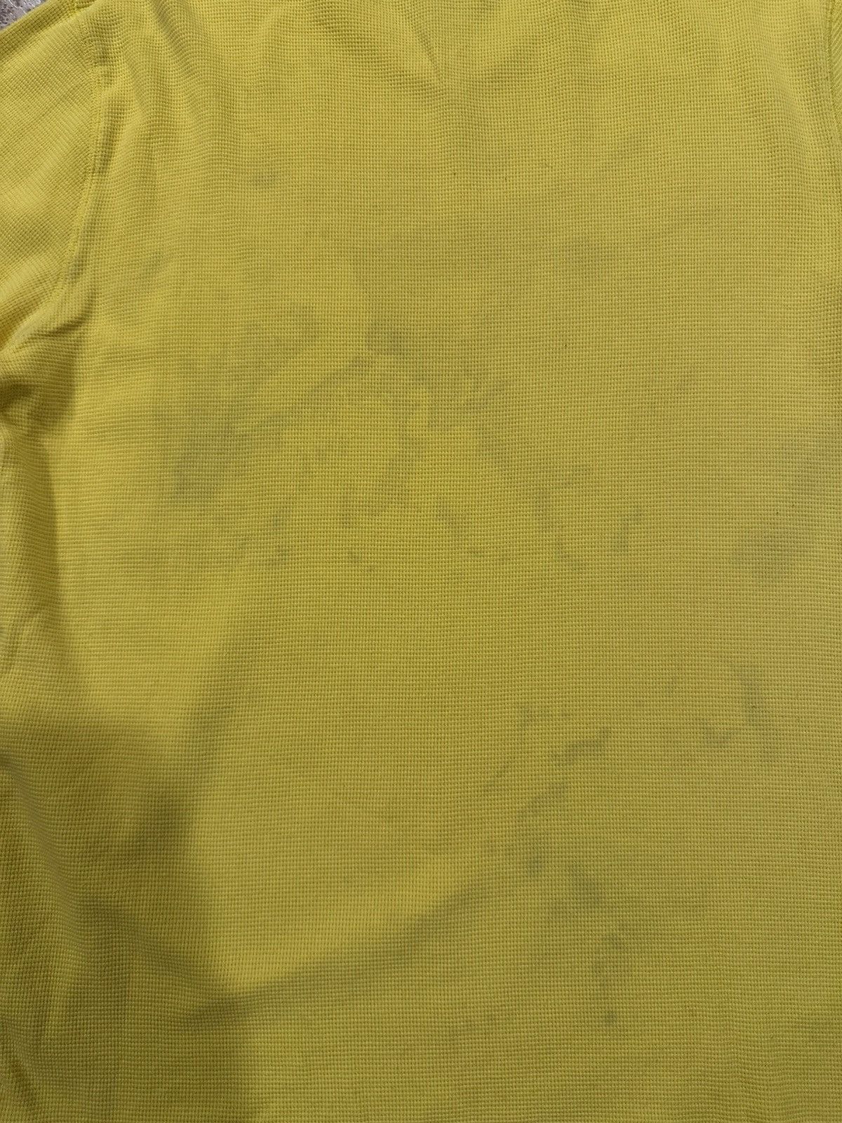 Polo Ralph Lauren × Ralph Lauren × Vintage Polo Ralph Lauren Yellow Waffle V-Neck Long Sleeve T-Shirt Size US XL / EU 56 / 4 - 12 Thumbnail
