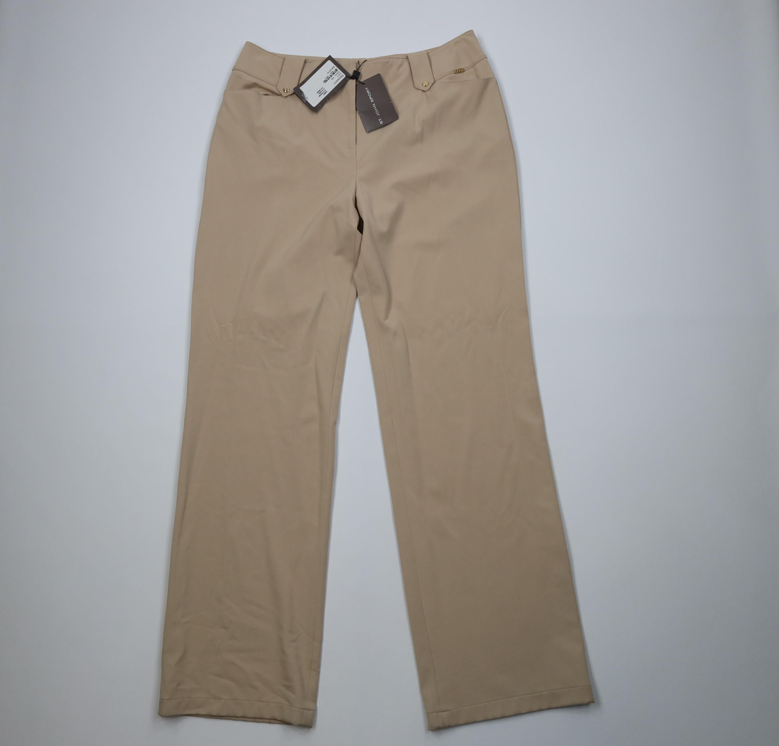 St. John Deadstock Vintage St John Sport Marie Gray Leg Chino Pants Size 38" / US 16 / IT 52 - 1 Thumbnail