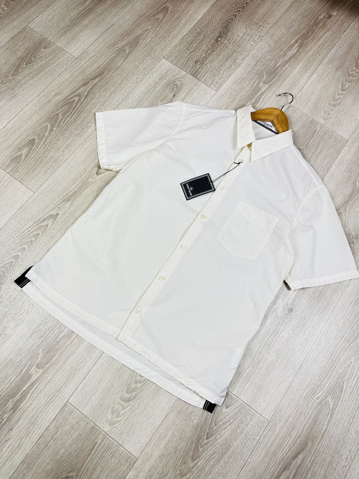 Stone Island Vintage 2008 Stone Island Shirt Button Up Short Sleeve Size US XL / EU 56 / 4 - 7 Thumbnail