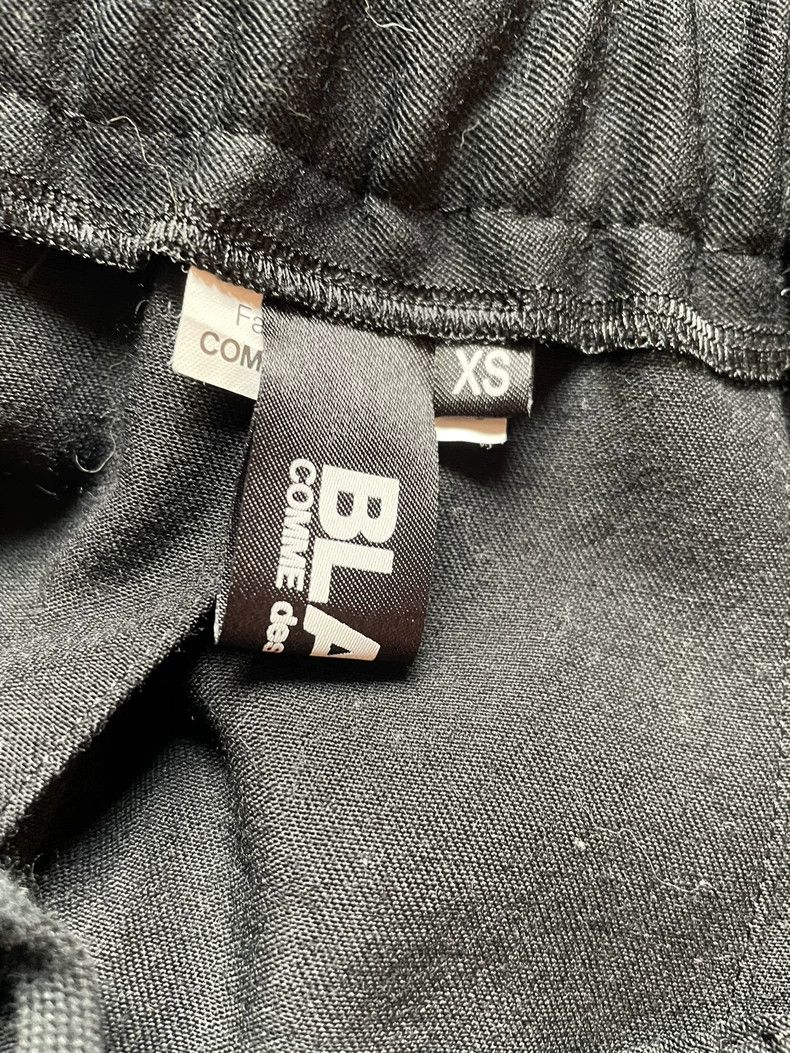 Comme des Garcons Comme Des Garcons size XS Dark Black Tie Black Strappy Ela Size 24" / US 00 / IT 34 - 4 Thumbnail