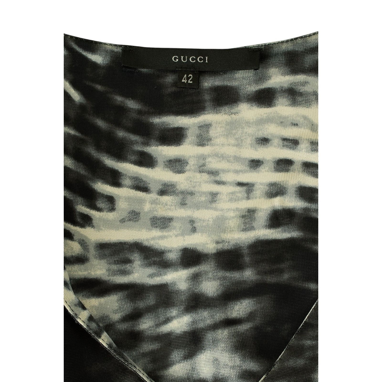 Gucci by Tom Ford S/S 2000 Viscose Tie Dye Dress Size M / US 6-8 / IT 42-44 - 3 Thumbnail