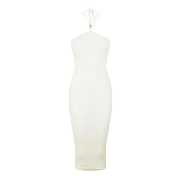 o1g2r1mq0824 Midi Dresses in White