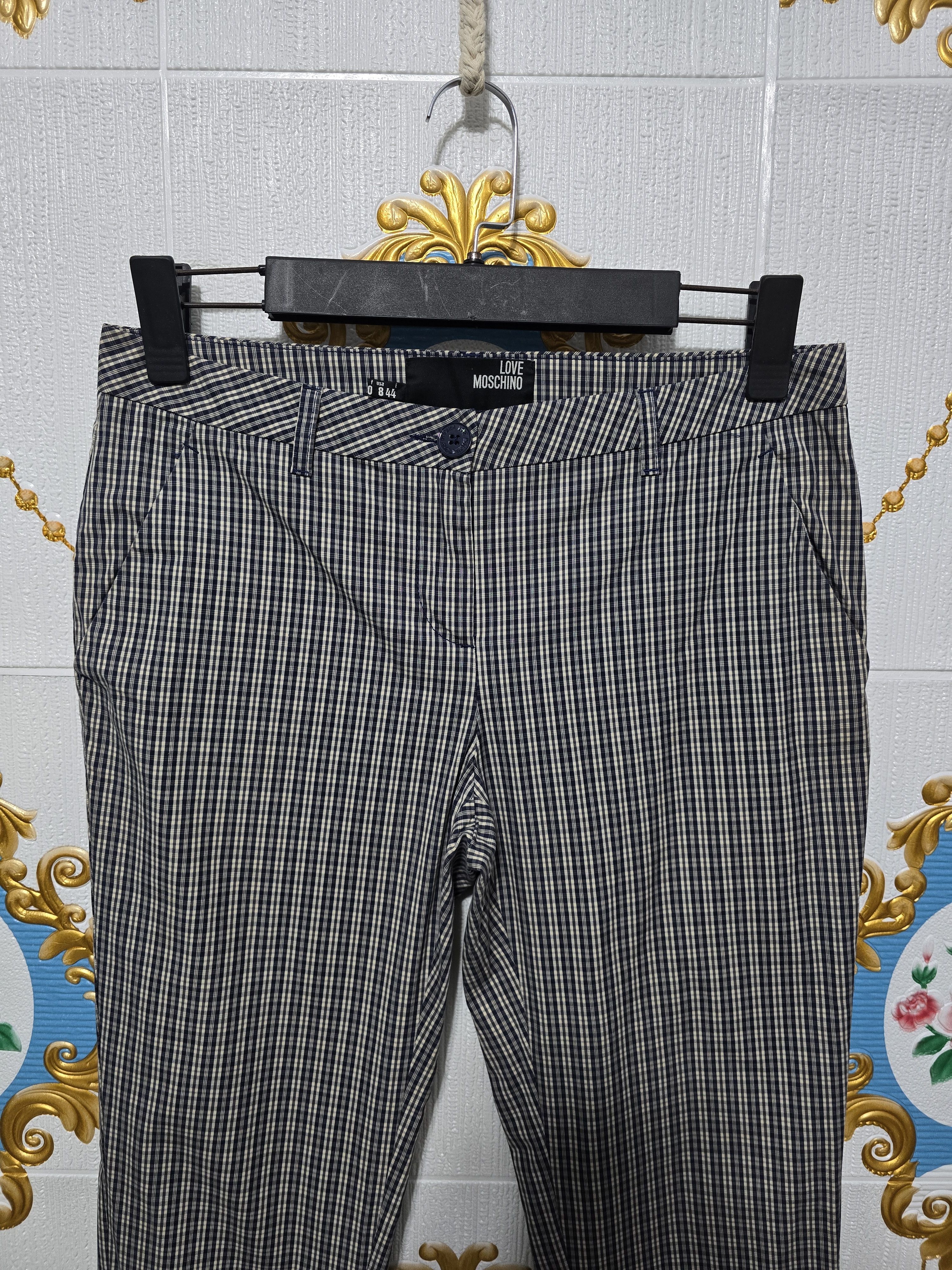 Love Moschino Love Moschino VINTAGE ,black and white checkered slim-leg Size 30" / US 8 / IT 44 - 2 Thumbnail