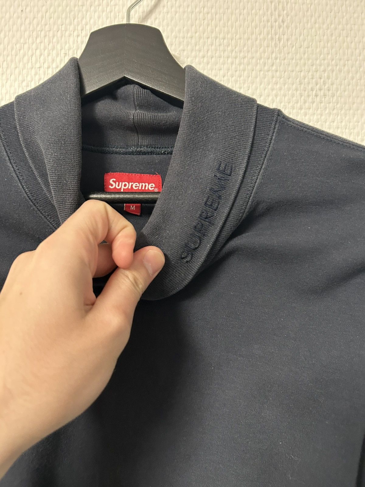 Supreme Supreme - SS16 Solid L S Turtleneck Schwarz 🖤 Size US M / EU 48-50 / 2 - 2 Thumbnail
