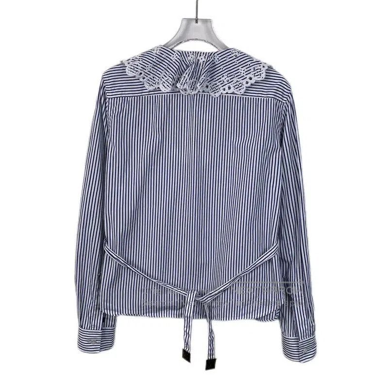 Louis Vuitton Louis Vuitton Blue Cotton Blouse for Women . Size XS / US 0-2 / IT 36-38 - 2 Thumbnail