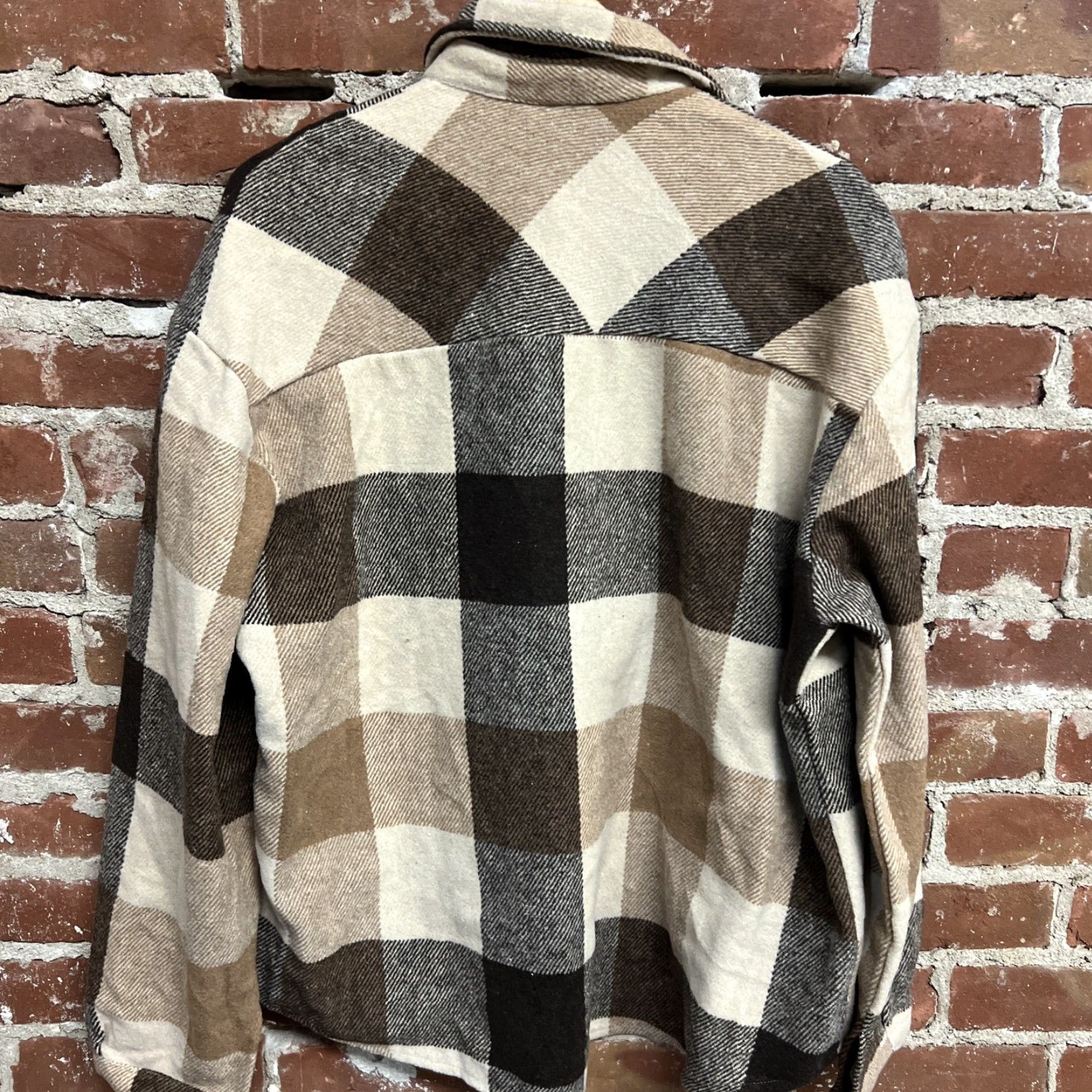 Vintage Bohme Womens Jacket Shacket Brown Plaid NWT XL Size XL / US 12-14 / IT 48-50 - 3 Thumbnail