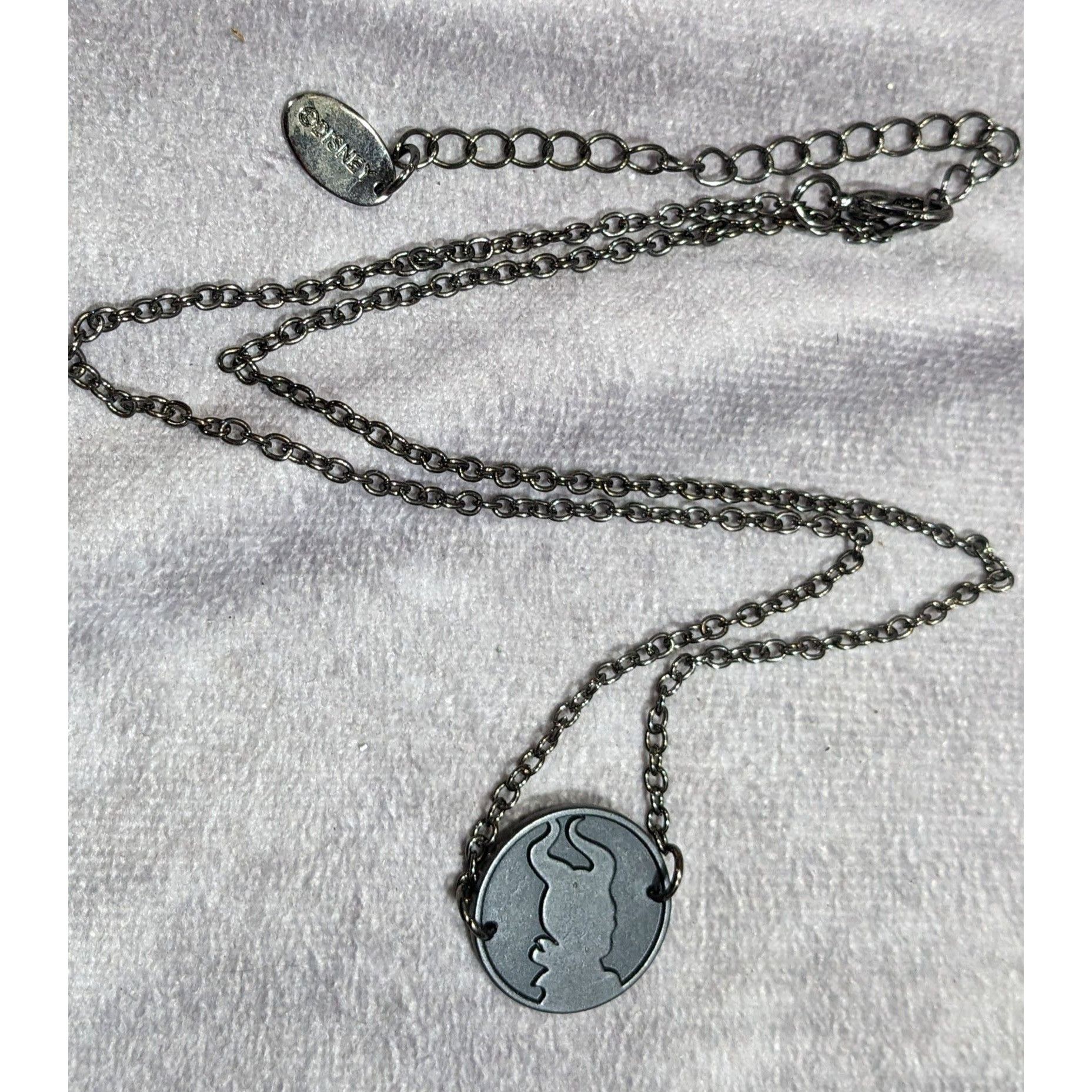 Disney Disney Maleficent Black Cameo Pendant Necklace Size ONE SIZE - 6 Thumbnail