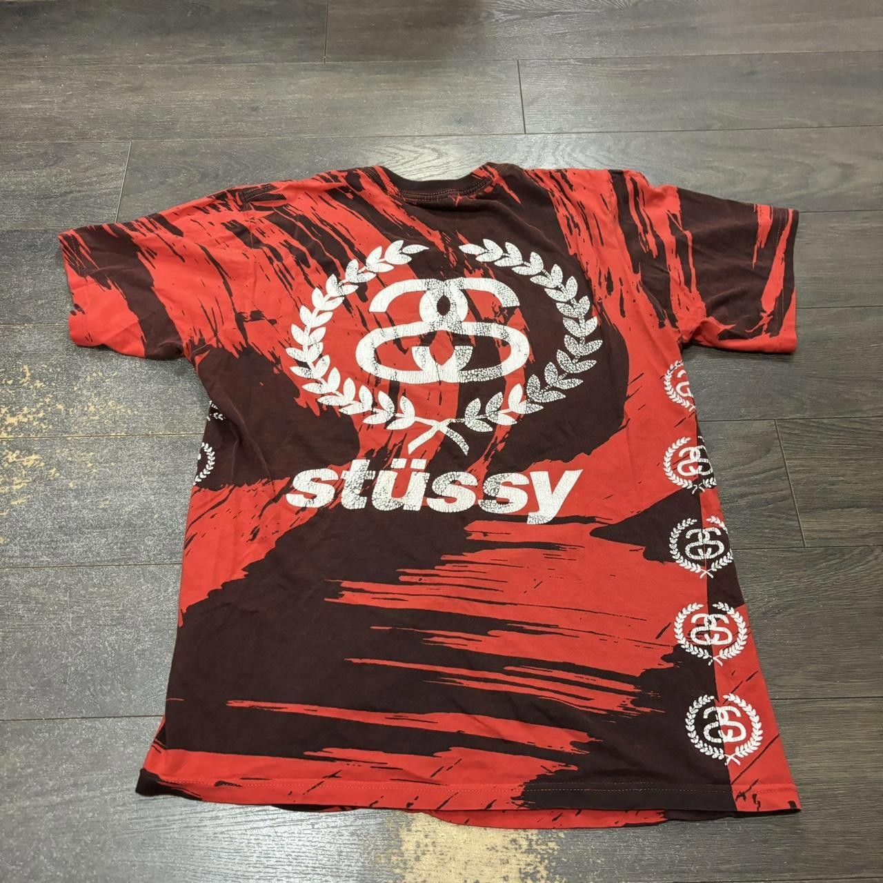 Stussy stussy all over print t shirt 00s Small Size US S / EU 44-46 / 1 - 4 Thumbnail