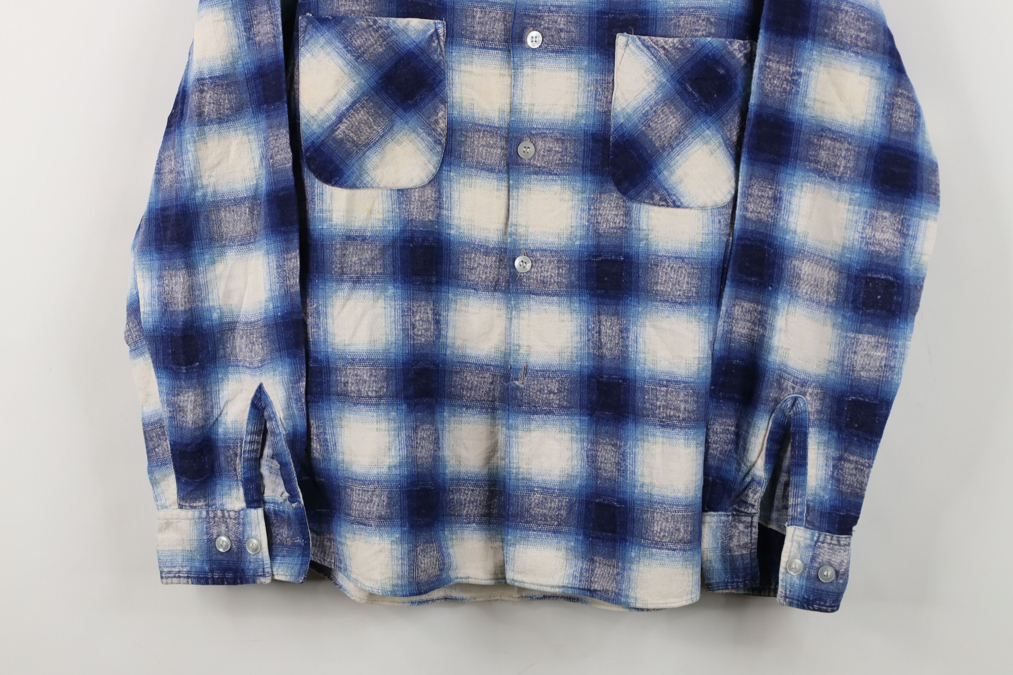 Vintage Vintage 70s Streetwear Flannel Camp Collar Button Shirt Size US S / EU 44-46 / 1 - 3 Thumbnail
