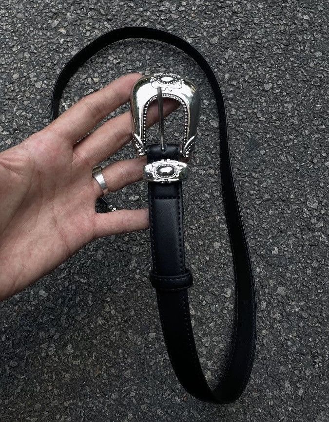 Japanese Brand × Vintage Retro punk 2.5cm leather western buckle belt Size ONE SIZE - 4 Thumbnail
