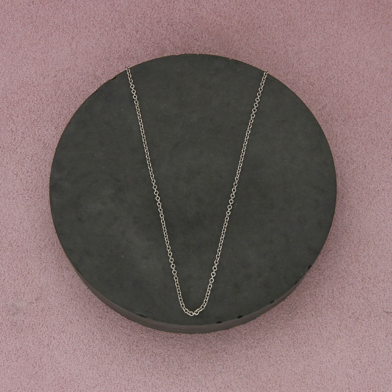 Sterling Silver sterling silver 1mm cable chain necklace size 18in Size ONE SIZE - 1 Thumbnail