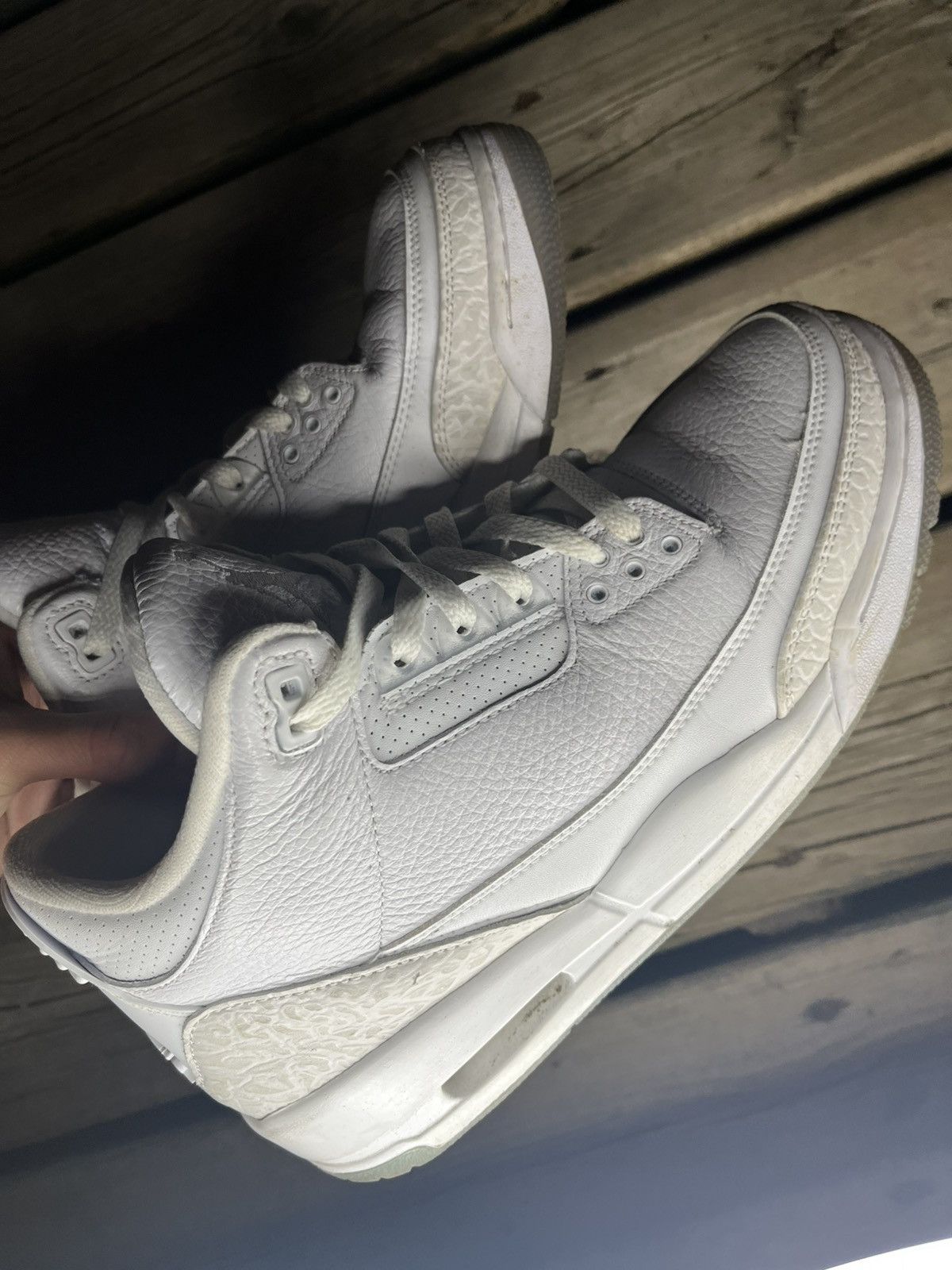 Jordan Brand 2018 Pure White Air Jordan Retro 3 With OG Box Size US 10 / EU 43 - 10 Thumbnail