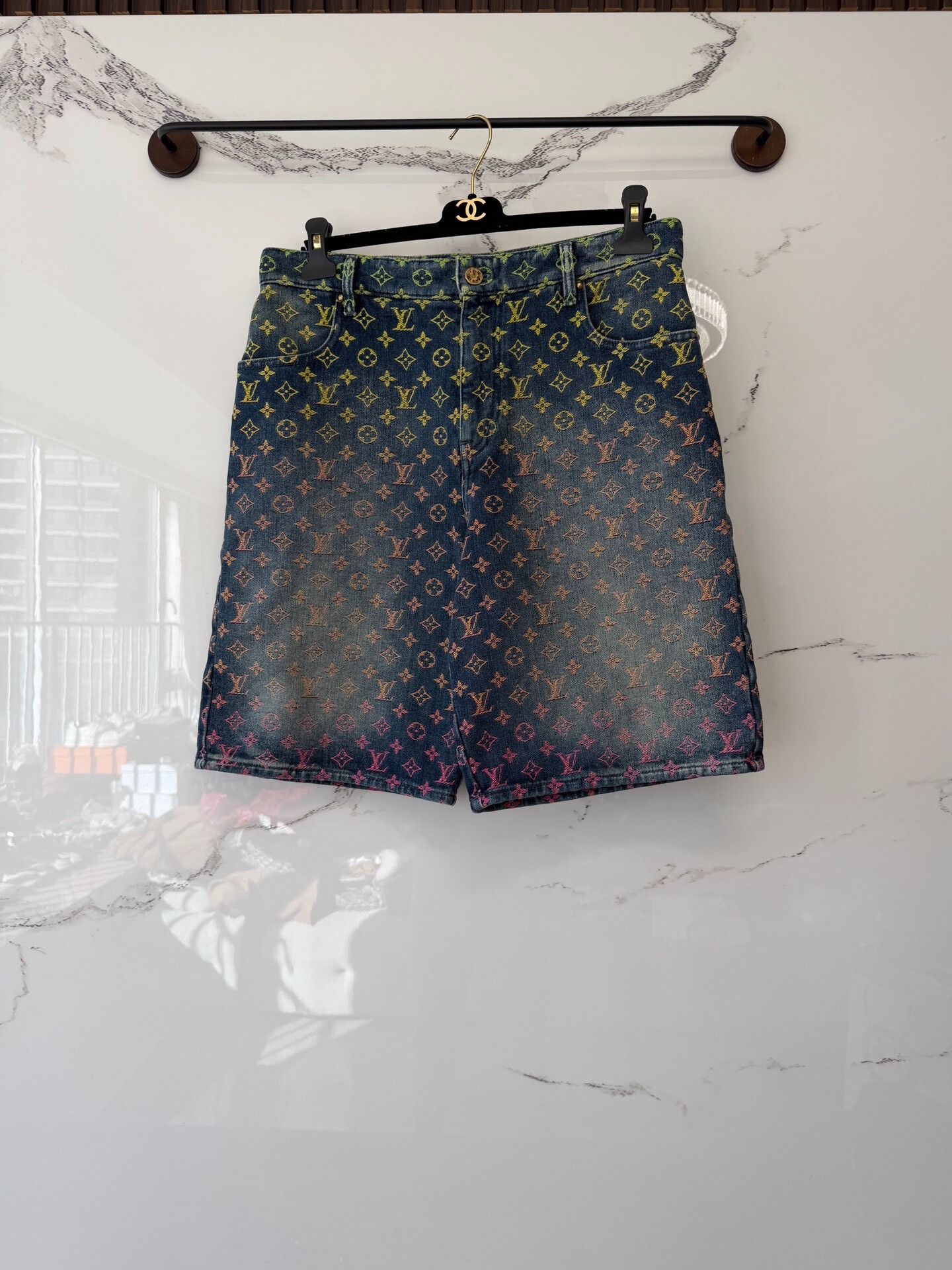 Louis Vuitton Rainbow Denim Shorts
