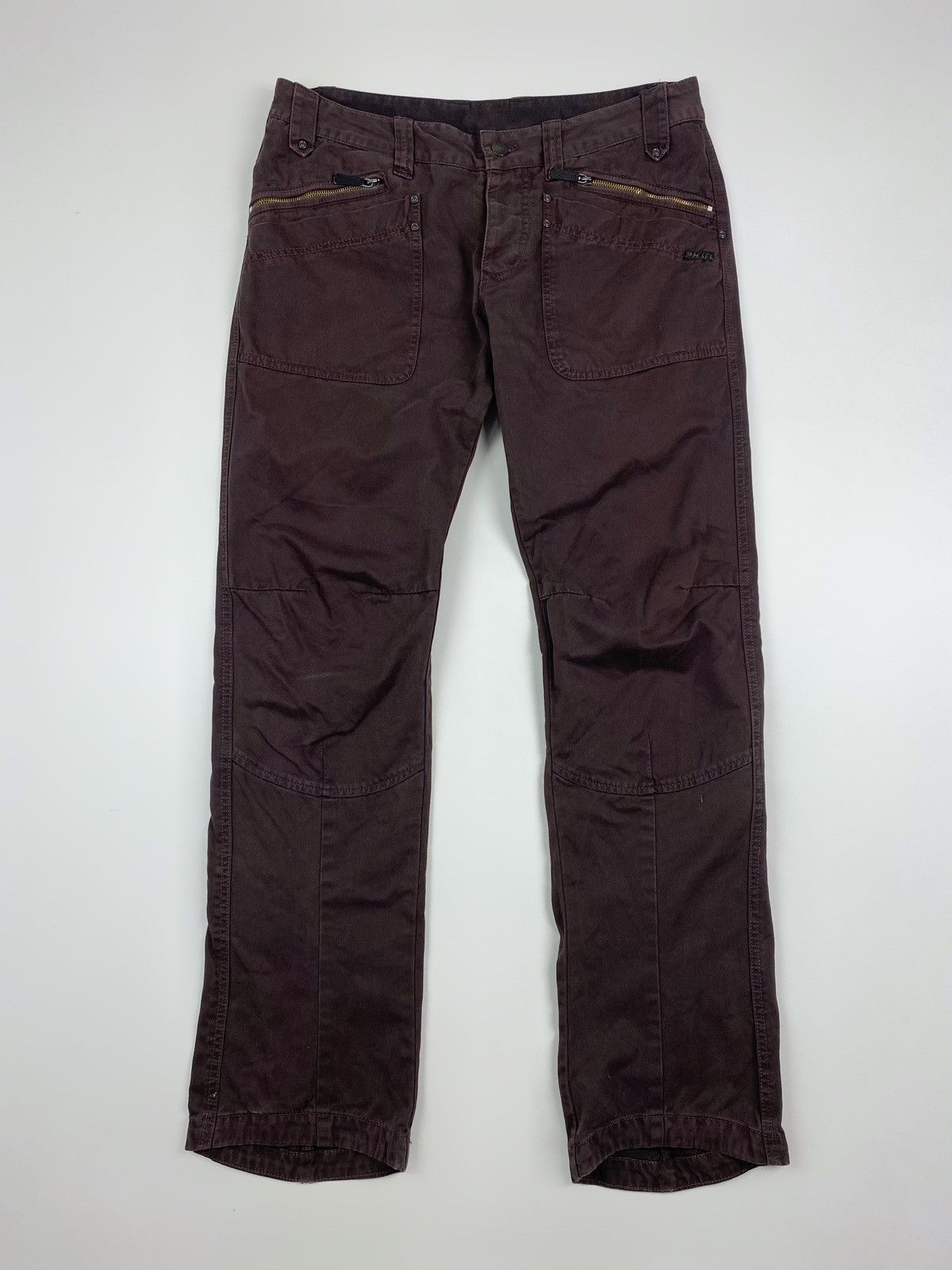 Diesel Y2K Diesel 3D Cut Dyed Brown Multipocket Pants 34X34 Size US 34 / EU 50 - 3 Thumbnail