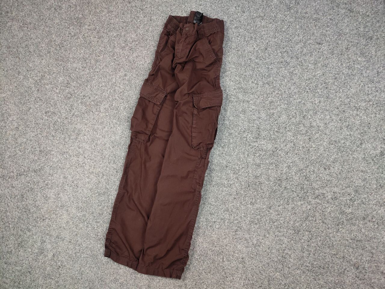 Japanese Brand Vintage Japanese Baggy Brown Cotton Cargo Pants Y2K Style Size US 30 / EU 46 - 3 Thumbnail