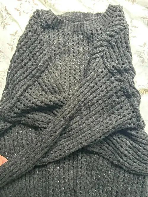 Designer Hollow Out See-through Knit long sleeve Size US M / EU 48-50 / 2 - 3 Thumbnail
