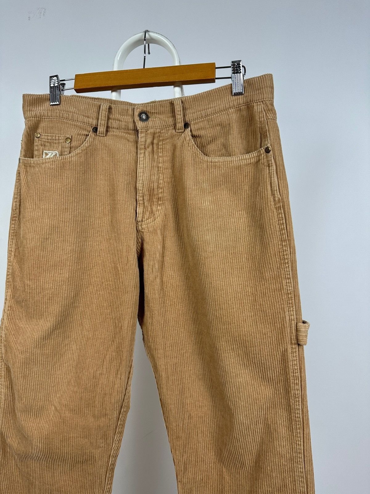 Karl Kani Vintage Karl Kani Corduroy Y2K Rap Baggy Cargo Pants Size US 30 / EU 46 - 7 Thumbnail