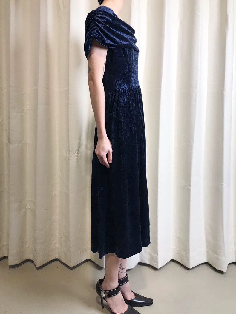 Kenzo Kenzo Used sapphire velvet velvet dress Size XS / US 0-2 / IT 36-38 - 6 Thumbnail