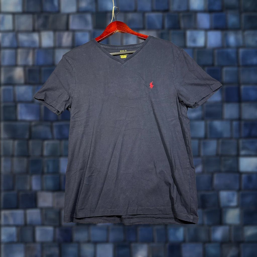 Polo Ralph Lauren Polo Ralph Lauren Tee Shirt Mens M Blue Cotton Short Sleeve Slim Fit Logo Shirt Size US M / EU 48-50 / 2 - 1 Thumbnail