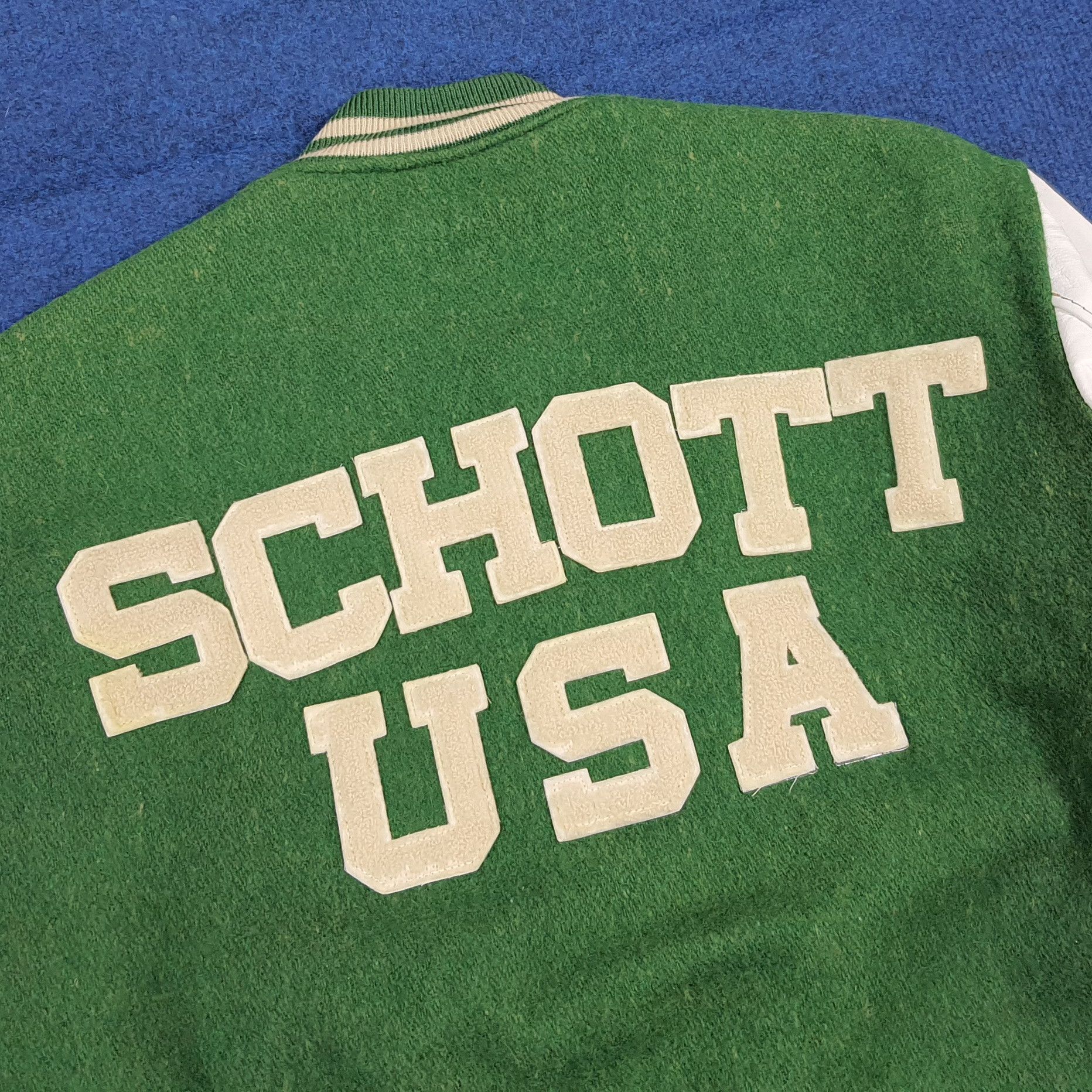 Schott Vintage Schott NYC Varsity Letterman Bomber Jacket C292N18 Size US M / EU 48-50 / 2 - 2 Thumbnail