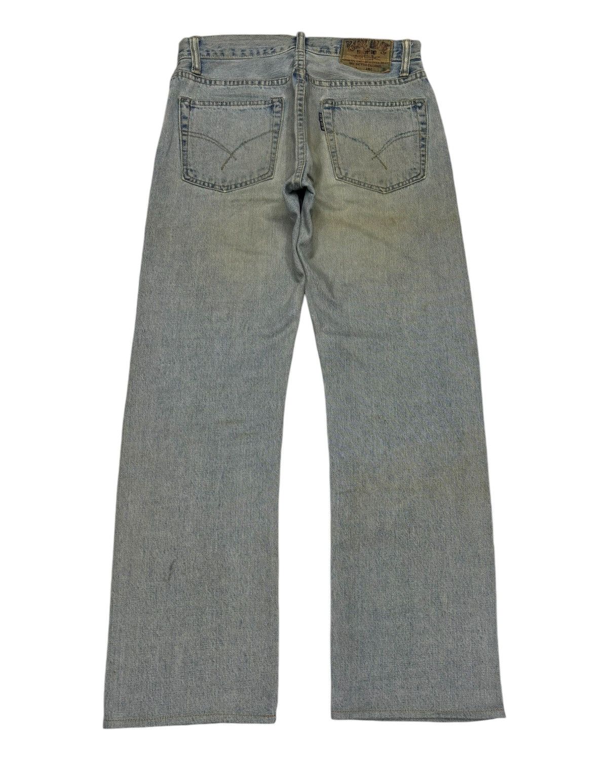 Blue Blue Japan × Samurai Jeans × Sugar Cane 🔥Blue Blue Japan Indigo Selvedge Jeans Distressed Denim Size US 32 / EU 48 - 4 Thumbnail