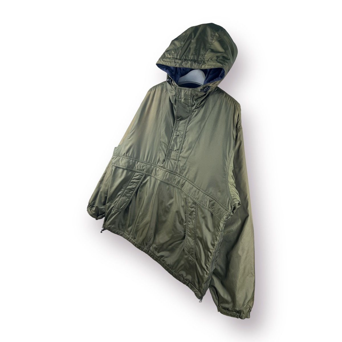 Japanese Brand × Uniqlo × Vintage 🔥 Vintage Uniqlo Anorak hoodies sunfaded olive green Size US M / EU 48-50 / 2 - 2 Thumbnail