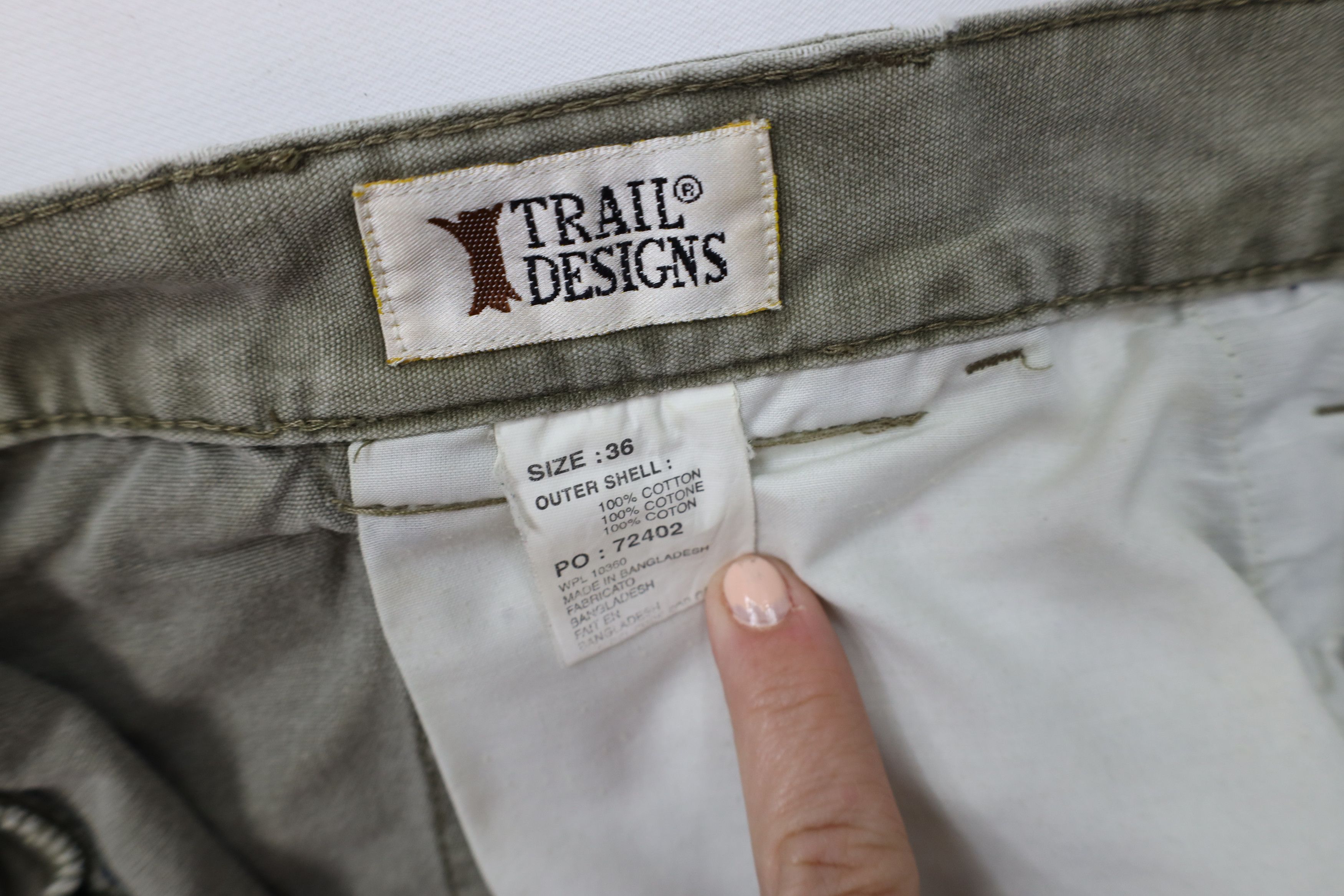 Vintage Vintage 90s Streetwear Pocket Above Knee Shorts Green Cotton Size US 36 / EU 52 - 6 Thumbnail