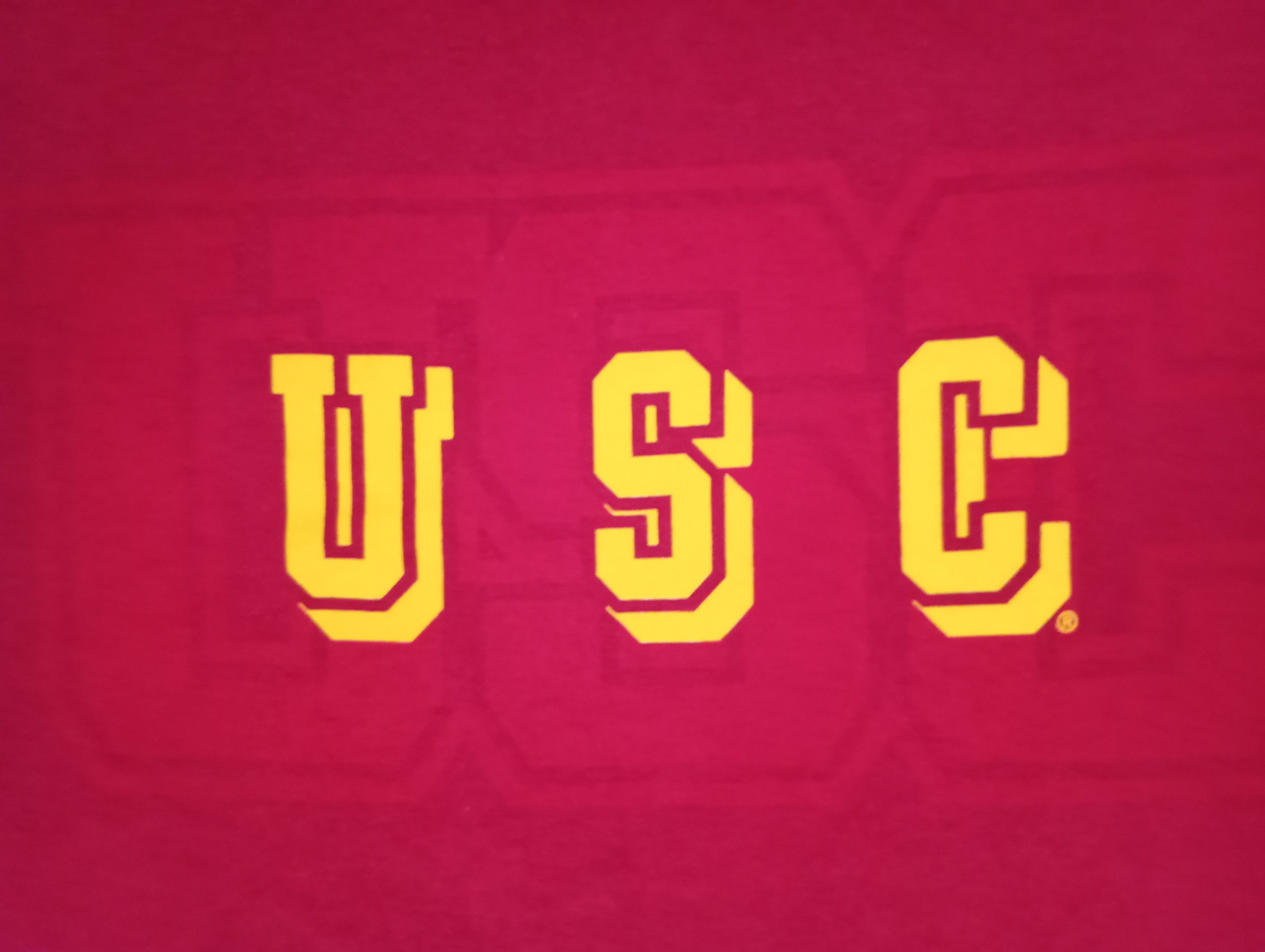 Nike × Vintage Vintage Nike Team USC Red Yellow Tshirt XL Size US XL / EU 56 / 4 - 4 Thumbnail