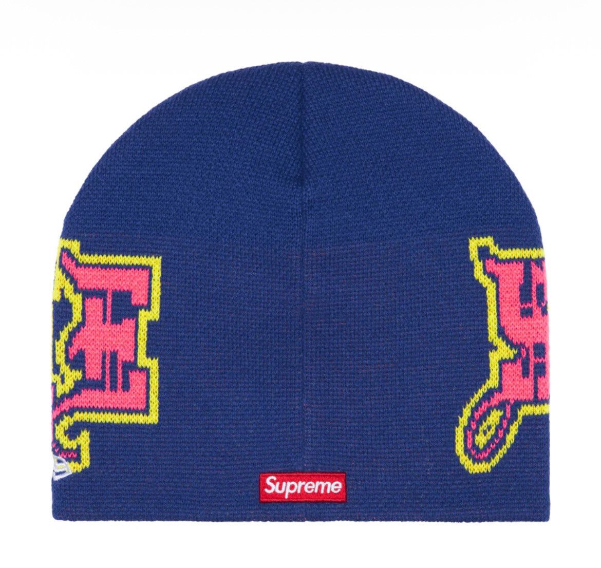 New Era × Supreme Supreme New Era Outline Beanie Navy FW25 | Grailed