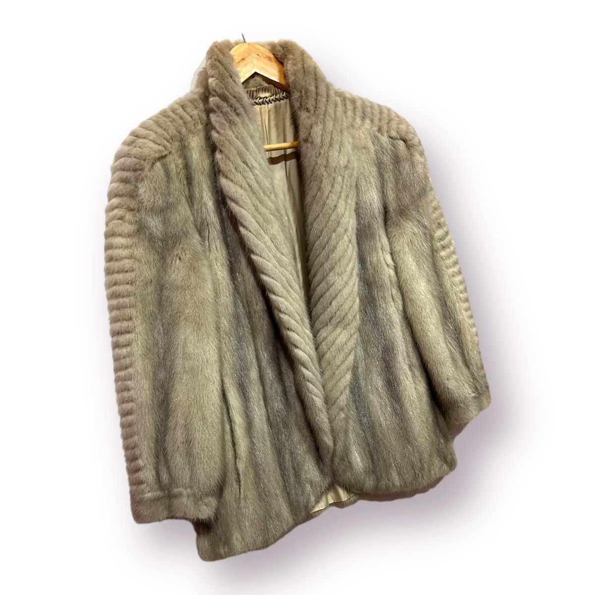 Japanese Brand 🔥 Unknown 🔥 mink fur open fur jacket saga style Size S / US 4 / IT 40 - 3 Thumbnail