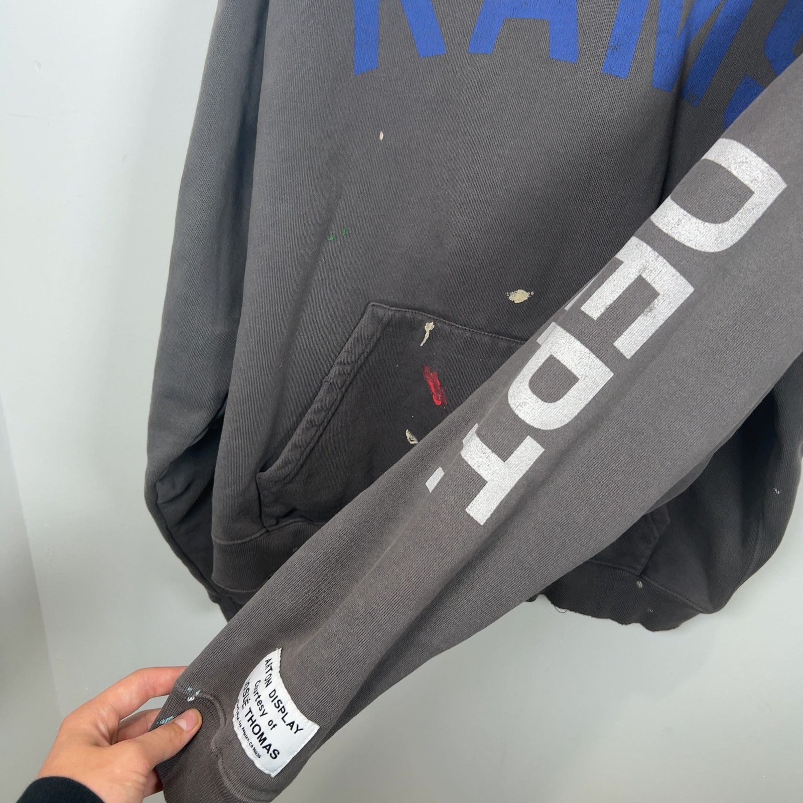 Gallery Dept. Gallery Dept LA Rams Graphic Distressed Hoodie Size US L / EU 52-54 / 3 - 5 Thumbnail