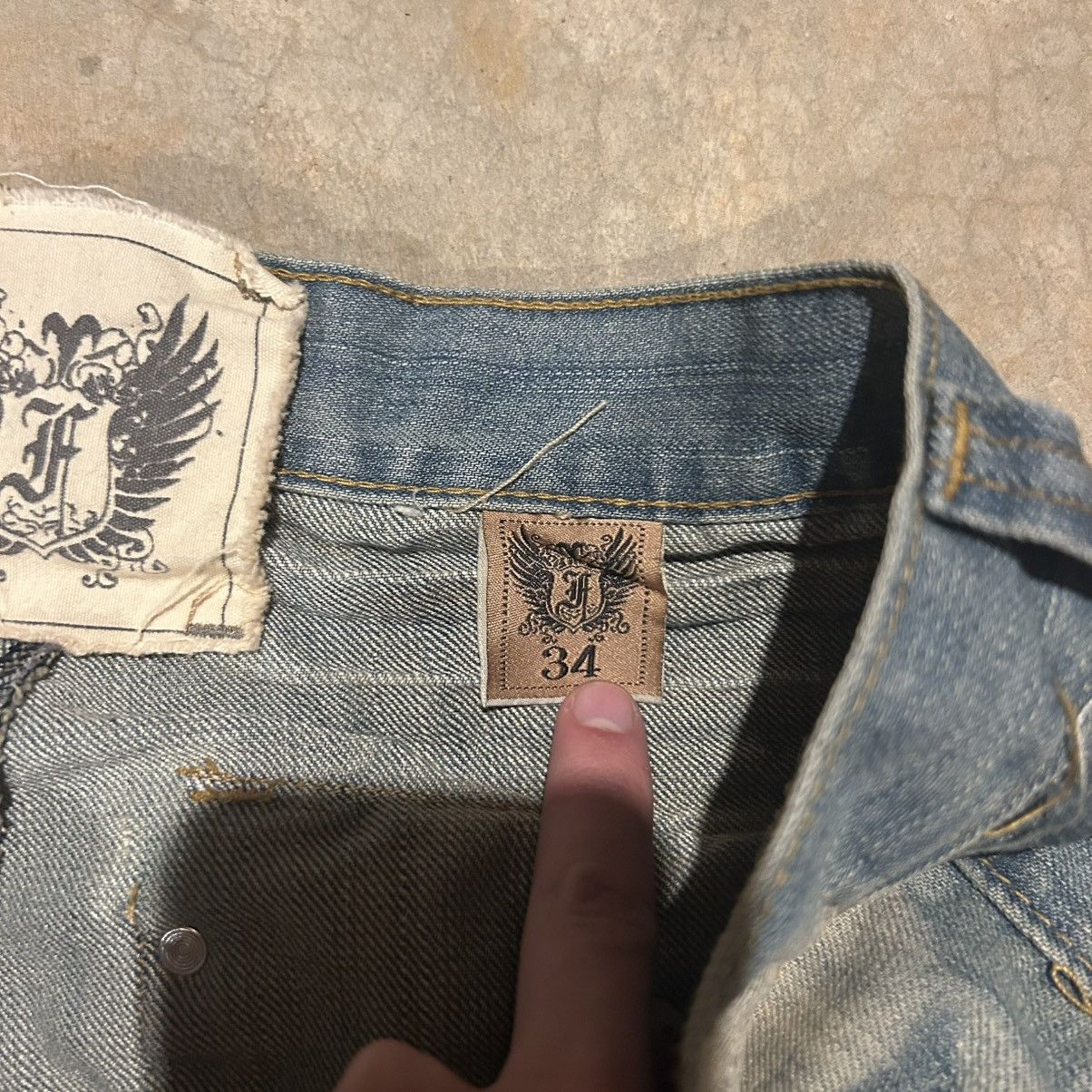 Japanese Brand × Vintage Crazy Vintage Y2K Faded Flap Pocket Baggy Jeans Cyber Skater Size US 34 / EU 50 - 12 Thumbnail
