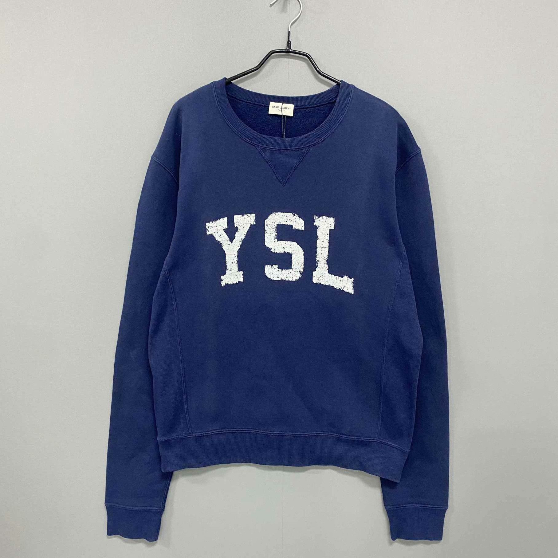 Saint Laurent Paris Saint Laurent Paris Retro Blue Hoodie S Women Size S / US 4 / IT 40 - 1 Thumbnail