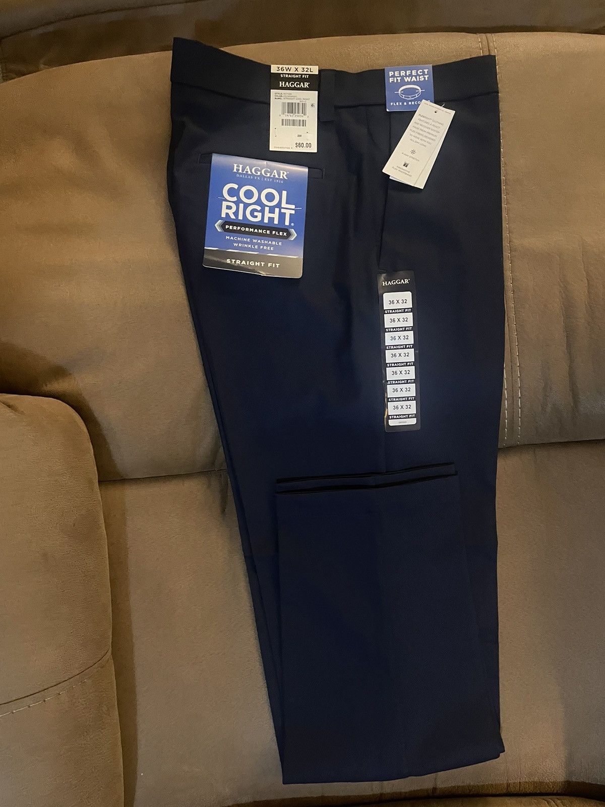 Haggar New Haggar CoolRight Straight Fit Pants Size US 36 / EU 52 - 2 Thumbnail